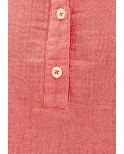 Women Mod-o-doc Sleeveless Henley Shirt