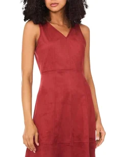 Women Vince Camuto Sleeveless Midi Dress with Seams