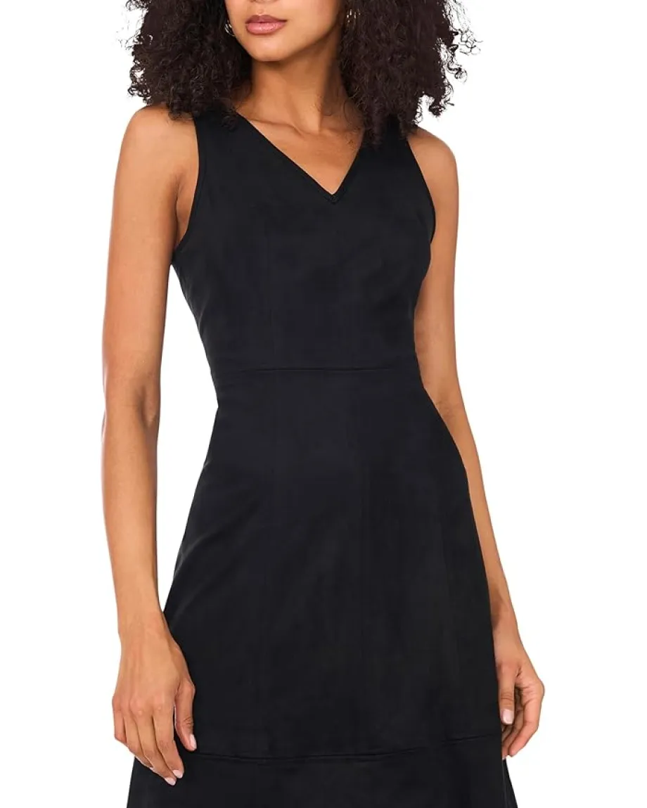 Women Vince Camuto Sleeveless Midi Dress with Seams
