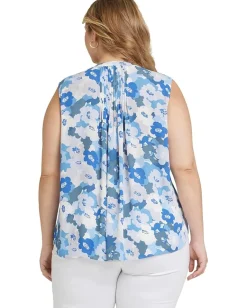 Women NYDJ Sleeveless Pintuck Blouse