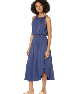 Women bella dahl Sleeveless Smocked Waist Midi Dress