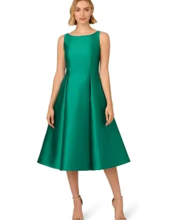 Women Adrianna Papell Sleeveless Tea Length Dress