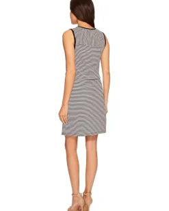 Three Dots Sleeveless Tie Front Dress Black Online