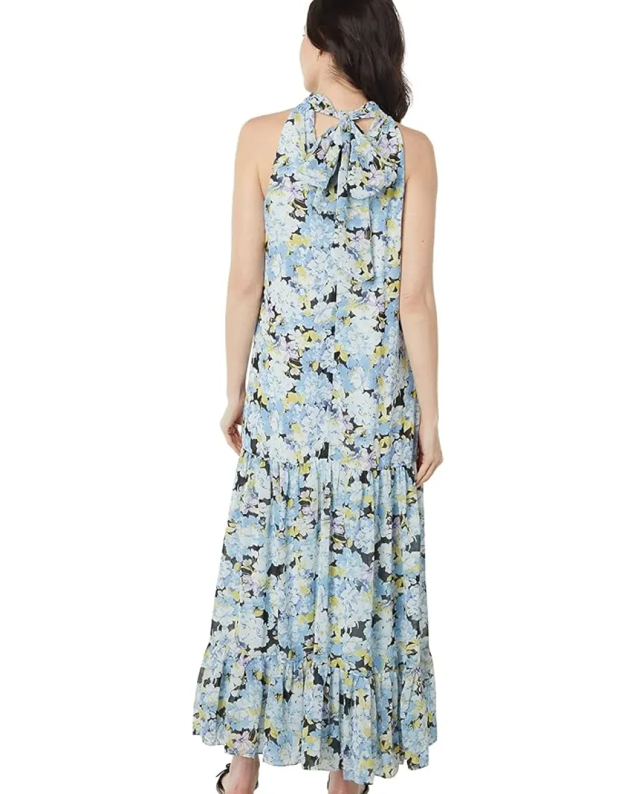 Vince Camuto Sleeveless Tiered Maxi Dress Sea Breeze