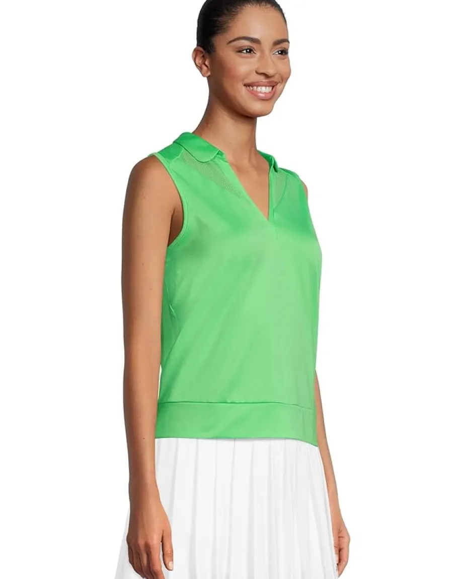 Women Callaway Sleeveless Top With Mesh Inserts