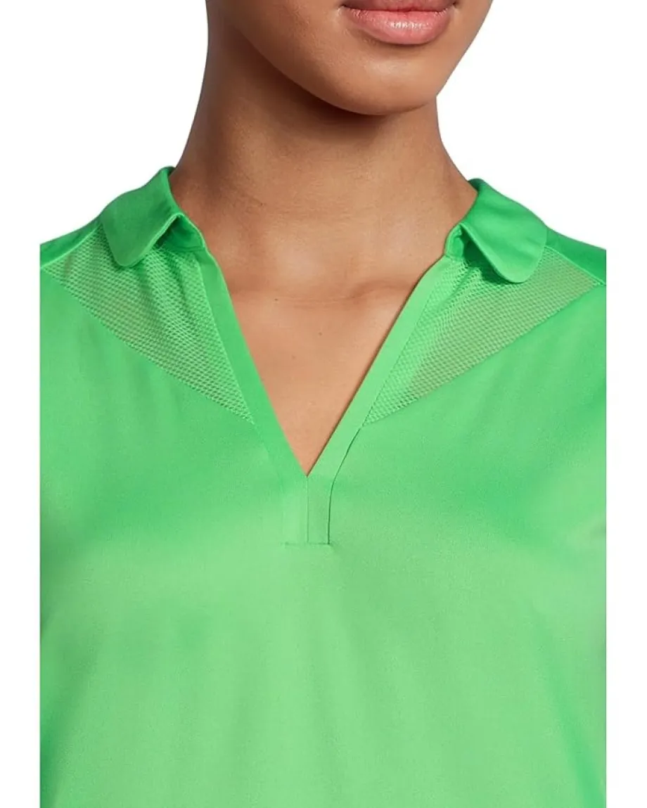 Women Callaway Sleeveless Top With Mesh Inserts