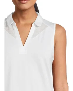 Women Callaway Sleeveless Top With Mesh Inserts