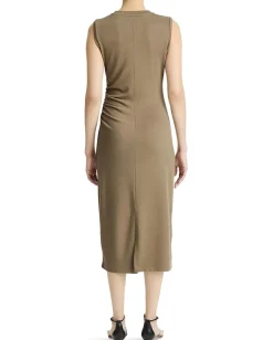 Women Vince Sleeveless Waist Gather Dress