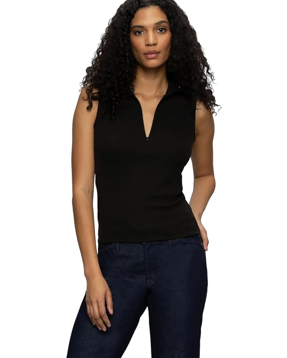 Women Sanctuary Sleeveless Zip Mock