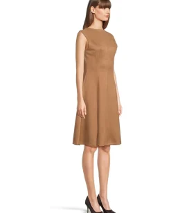 Calvin Klein Sleeveless Zipper Suede Aline Luggage Clearance