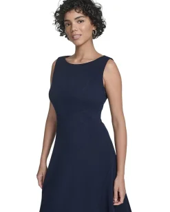 Calvin Klein Sleevless Midi Seam Detail Indigo Sale