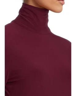 Women Norma Kamali Slim Fit Long Sleeve Turtle Top