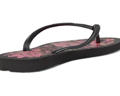 Havaianas Slim Organic Flip Flop Sandal Black/Grey/Gold Hot
