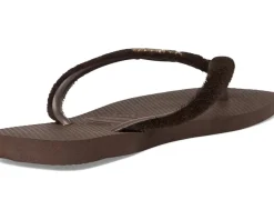 Havaianas Slim Square Plush Sandals Dark Brown Outlet