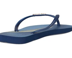 Havaianas Slim Square Trendy Sandals Navy Blue Clearance