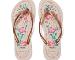 Havaianas Slim Tropicalia Vibes Sandals Golden Sale