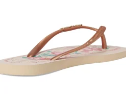 Havaianas Slim Tropicalia Vibes Sandals Golden Sale