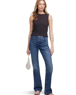 Women Madewell Smocked Boatneck Tank