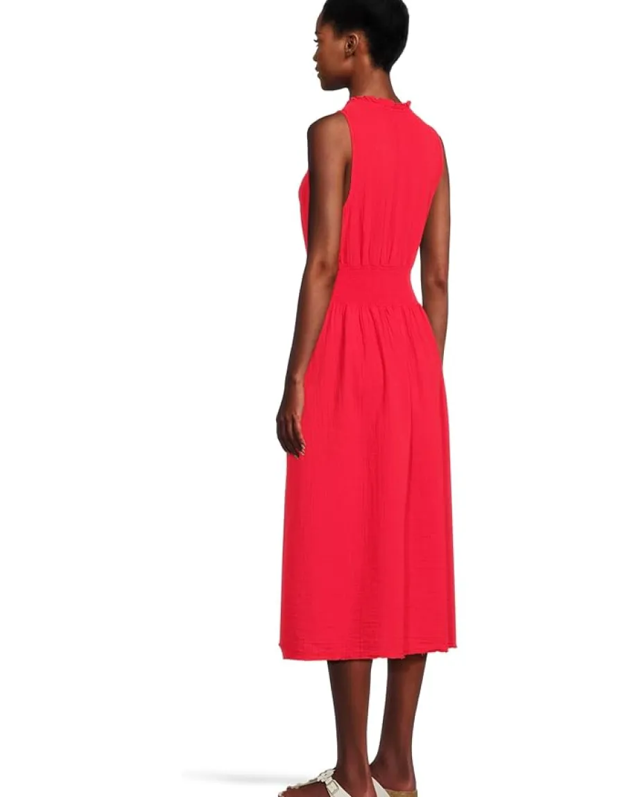 Women Mod-o-doc Smocked Waist Midi Tank Dress