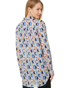 Women NIC+ZOE Social Circles Boyfriend Shirt