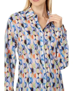 Women NIC+ZOE Social Circles Boyfriend Shirt