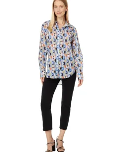 Women NIC+ZOE Social Circles Boyfriend Shirt