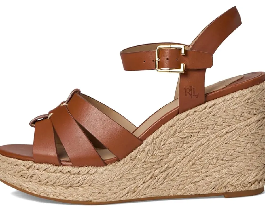Women Lauren Ralph Lauren Soffia Calfskin Espadrille