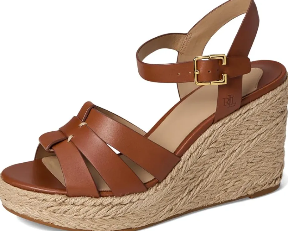 Women Lauren Ralph Lauren Soffia Calfskin Espadrille