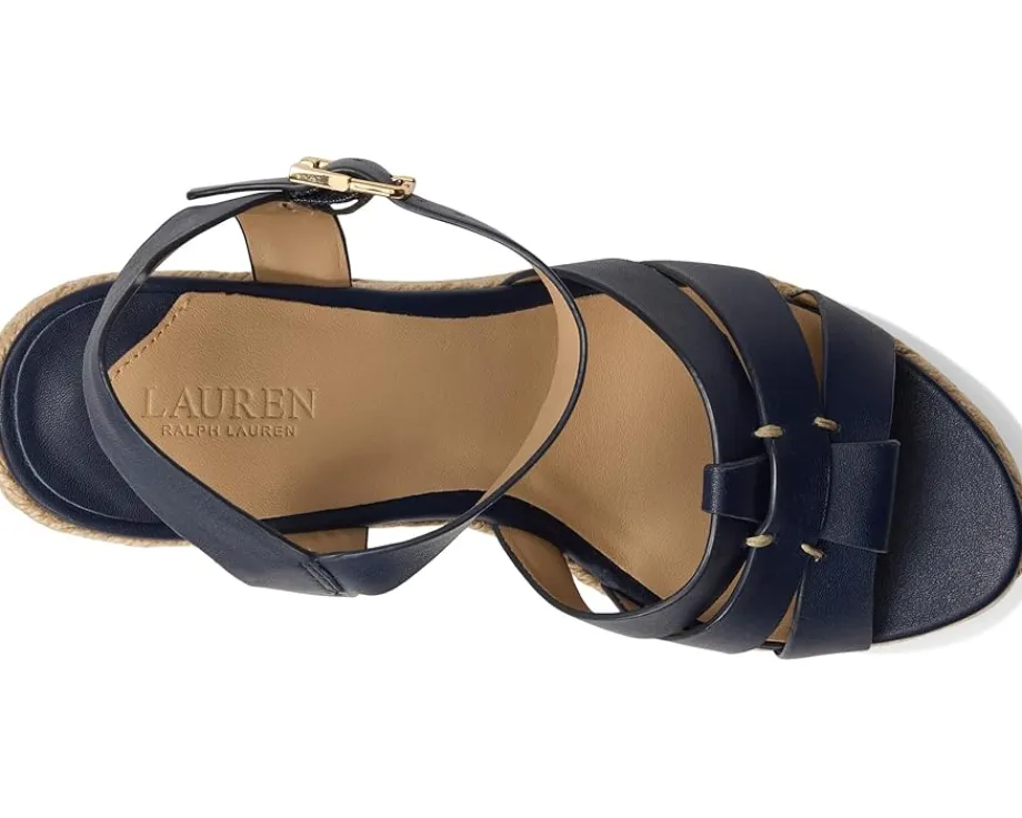 Lauren Ralph Lauren Soffia Espadrille Wedges Refined Navy Outlet