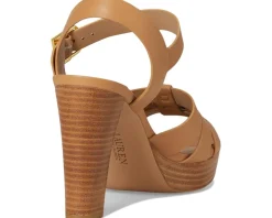Women Lauren Ralph Lauren Soffia Nappa Leather Sandals