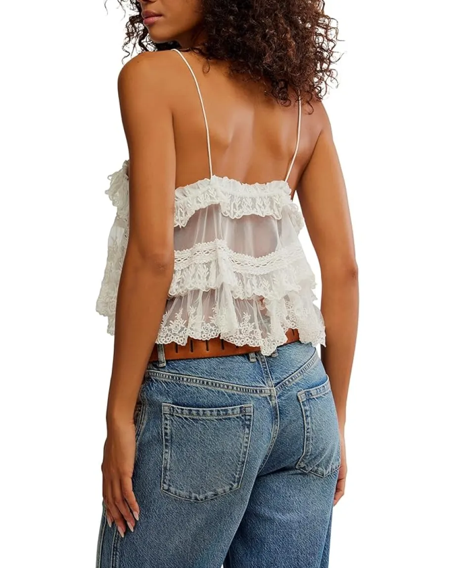 Women Free People Sofia Embroidered Tank