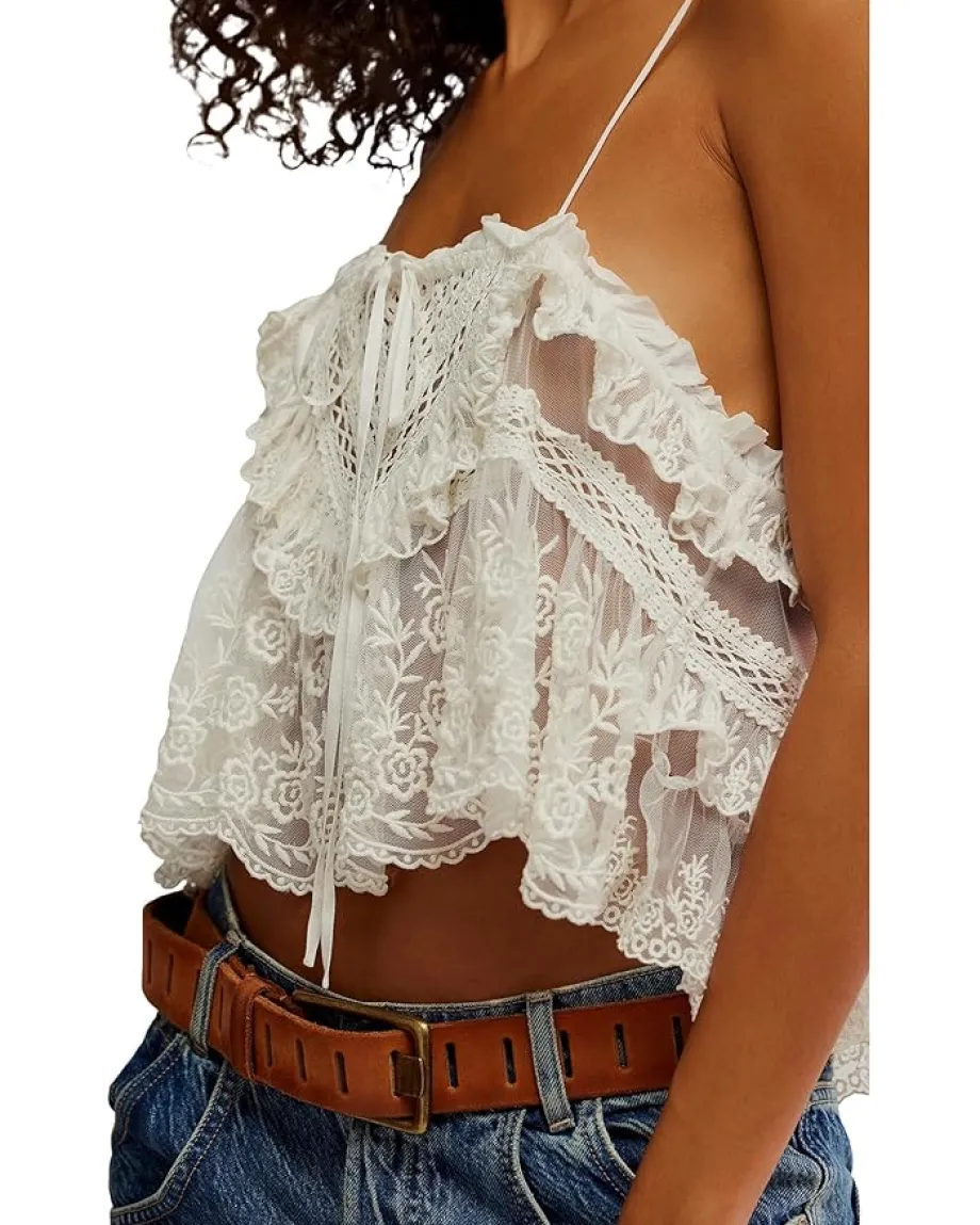 Women Free People Sofia Embroidered Tank