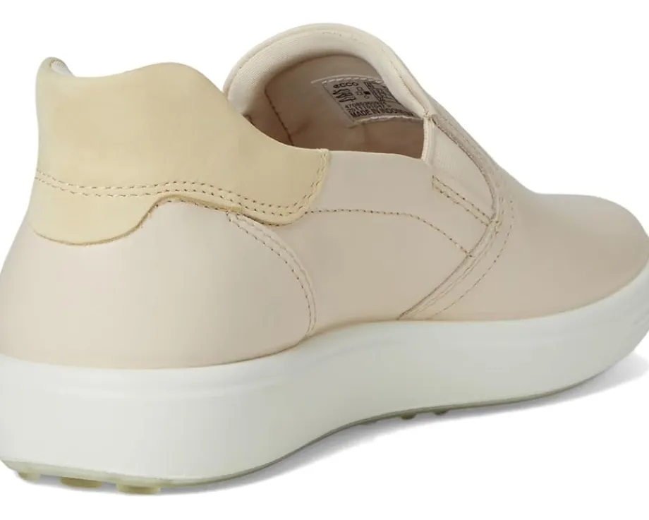 ECCO Soft 7 Easy Slip-On Sneaker Limestone/Straw