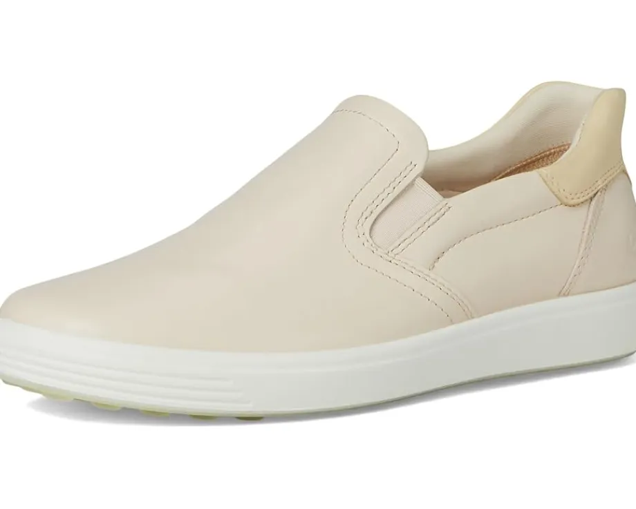 ECCO Soft 7 Easy Slip-On Sneaker Limestone/Straw