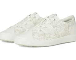 ECCO Soft 7 Floral Sneaker White Floral Clearance