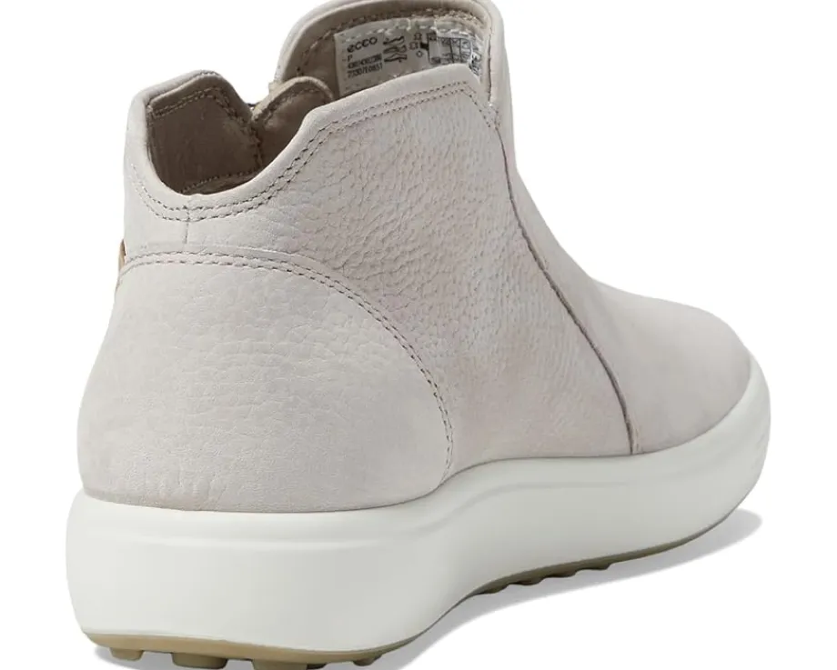 ECCO Soft 7 Low Cut Zip Bootie Grey Rose