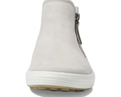 ECCO Soft 7 Low Cut Zip Bootie Grey Rose