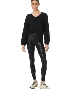 Beyond Yoga Soft Spoken Cropped Pullover Black Hot
