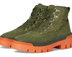 Keds Soho Boots Green/Coral Quilted Nylon Clearance