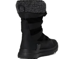 ECCO Sport Solice Waterproof High Snow Boots Black Nubuck Primaloft Outlet