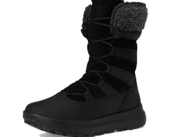 ECCO Sport Solice Waterproof High Snow Boots Black Nubuck Primaloft Outlet