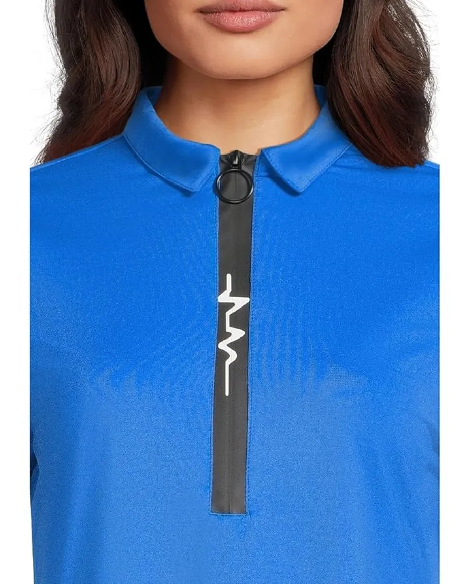 Jamie Sadock Solid Short Sleeve Top Electric Blue Sale