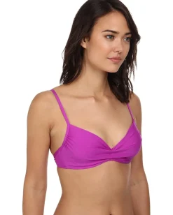 Women Badgley Mischka Solid Underwire Bra Top