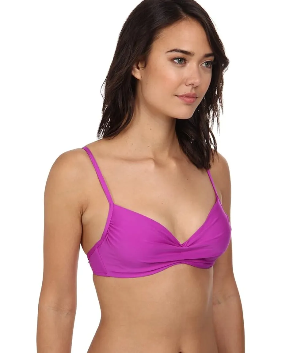 Women Badgley Mischka Solid Underwire Bra Top