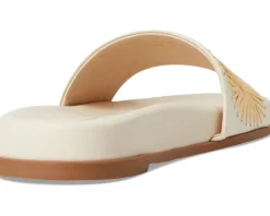 Jack Rogers Somerset Slide - Nappa/Raffia Ivory/Natural Sale