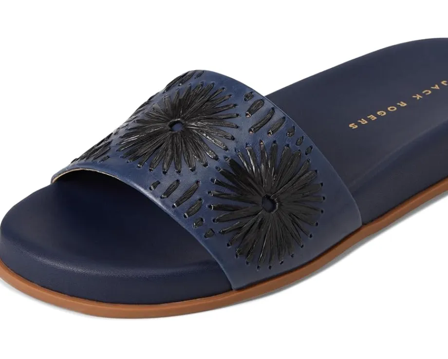 Women Jack Rogers Somerset Slide - Nappa/Raffia