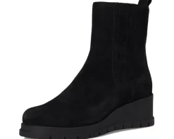 Lucky Brand Sondruh Wedge Chelsea Boots Black