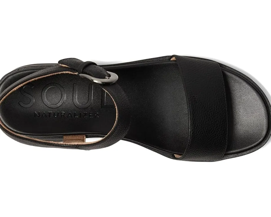 Naturalizer SOUL Emma Black Faux Leather Clearance