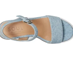 Naturalizer SOUL Graciela Light Denim Blue Faux Leather Sale