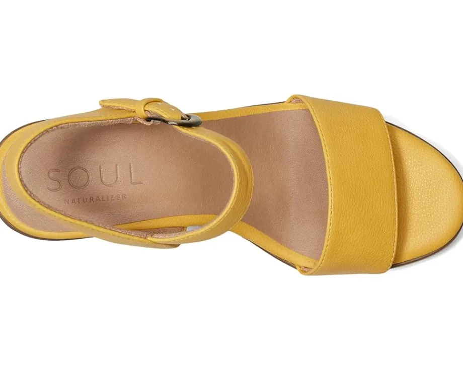 Naturalizer SOUL Graciela Yellow Faux Leather Clearance